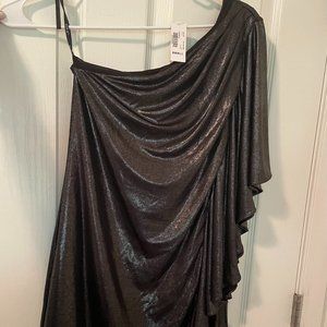 NWT Black Assymetrical Cocktail Dress